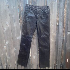 Vintage earl dark brown Leather Pants